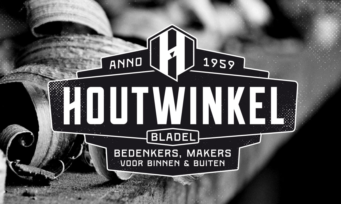 Overkoepelend logo Houtwinkel - ontwerp Comcorde+
