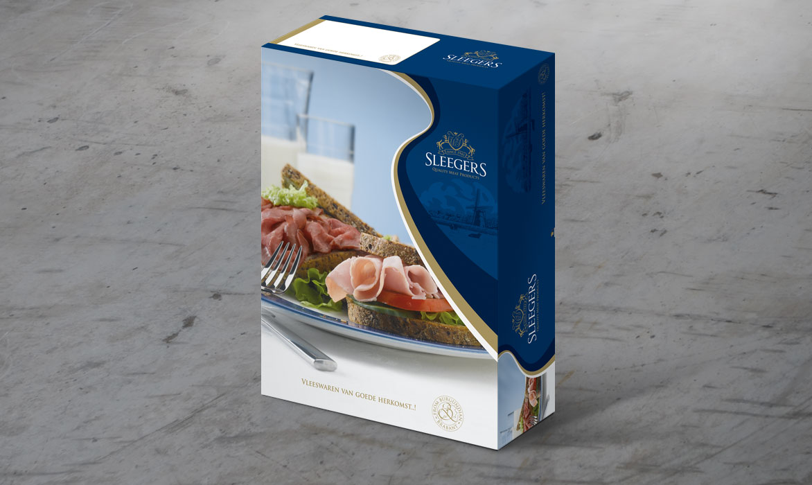 Ontwerp verpakking vleeswaren Sleegers - Comcorde+